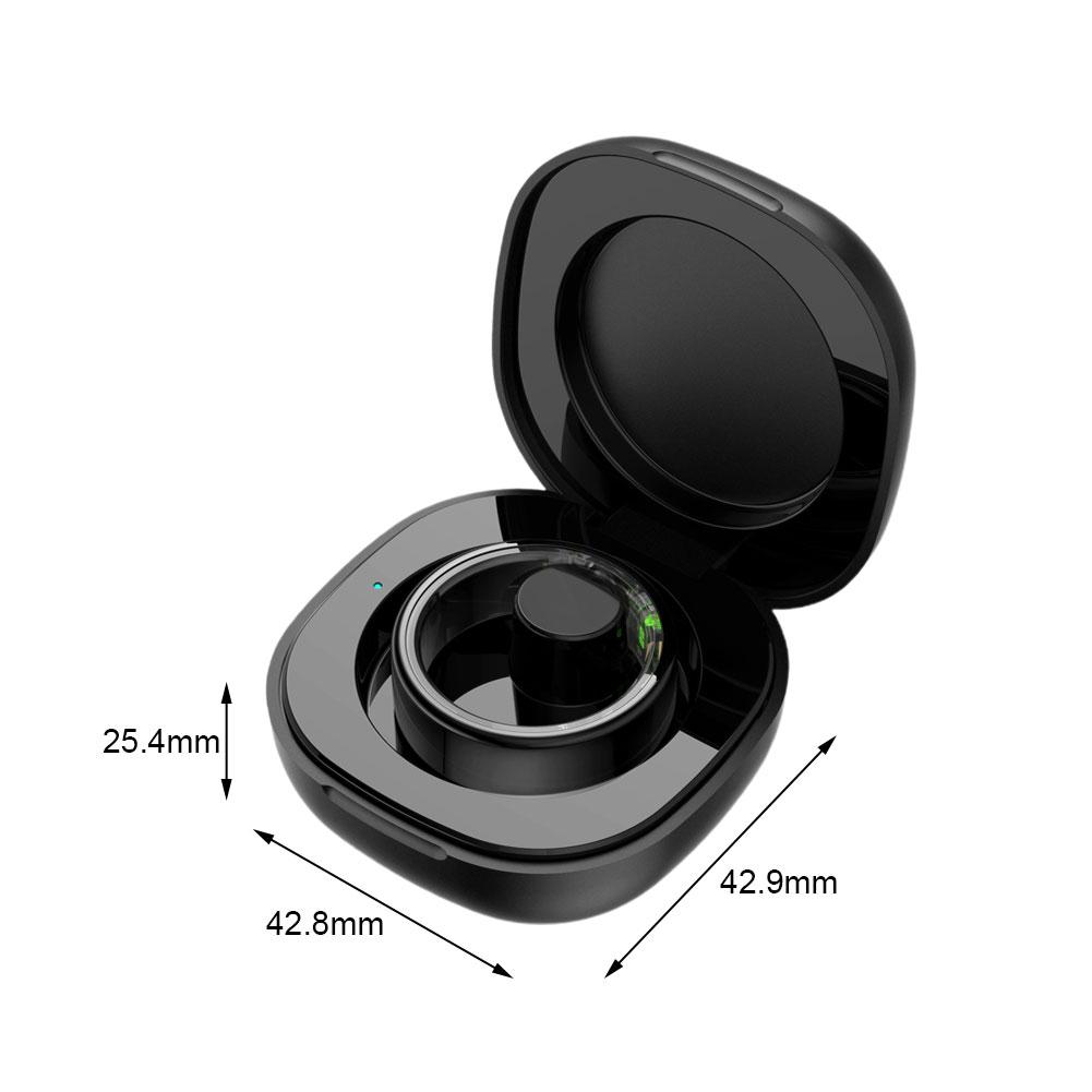 Portable Charging Case 200mah Charger Case with Charging Cable Smart Ring Charging Compartment For R02 Smart Ring Compartment