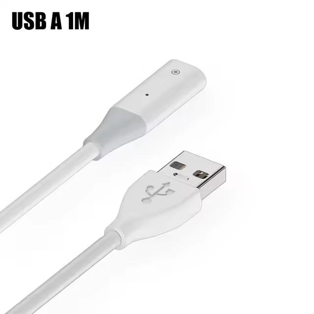 Stylus Charger Wire USB A/Type-C Charging Line Male To Female Extension with Indicator Light for Apple Pencil Generation 1