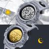Kids Digital Sports Watch Waterproof Multi-Function Alert Date Day Display Dual Time LED Analog for Boys and Girls
