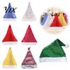 Sequined Christmas Hat Santa for Adults, Sparkling Hat, Festive Party Cap with Pompom Holiday Costume New Year Celebrations Gift Friends