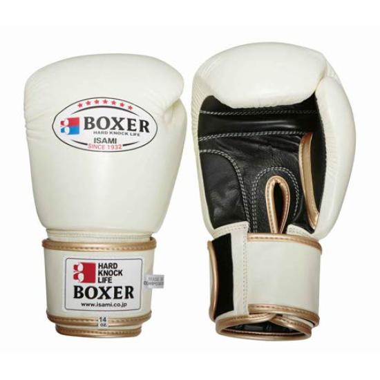 

Боксерські рукавички ISAMI BOXER Натуральна шкіра 12 унцій (TBX-112) (Білий)
