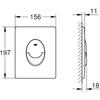 Start Flush Plate for Concealed Gd2 Cisterns, Water-Saving, Dual Flush with Start-and-Stop Activation, Matt Black Easy to Install 3 389642430