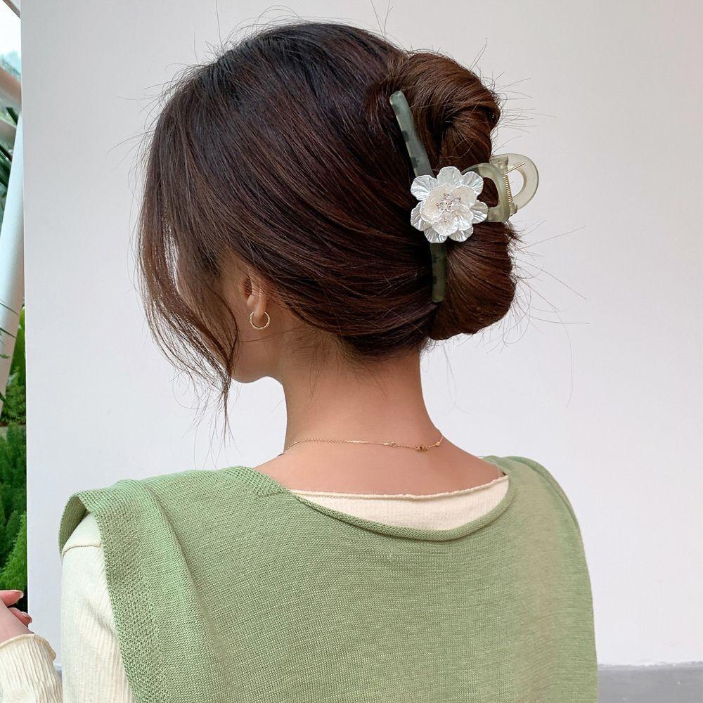 

Crab Shark Clip Hair Accessories Flower Hair Claws Women Hairpins Female Barrette Korean Hair Clips