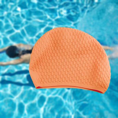 Silicone Swim Cap Hat for Adults Non Slip Bubble Textured Training Waterproof Lightweight