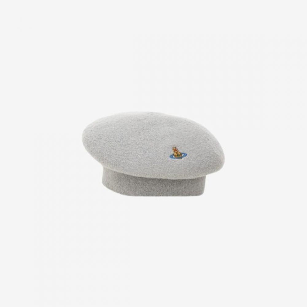 

Vivienne Westwood Wool Beret Light Grey Women 8102001e K0049 P403 L/XL