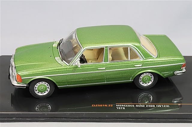 Ixo Scale 240D W123 1976 Metallic Green 1/43 Mercedes-Benz