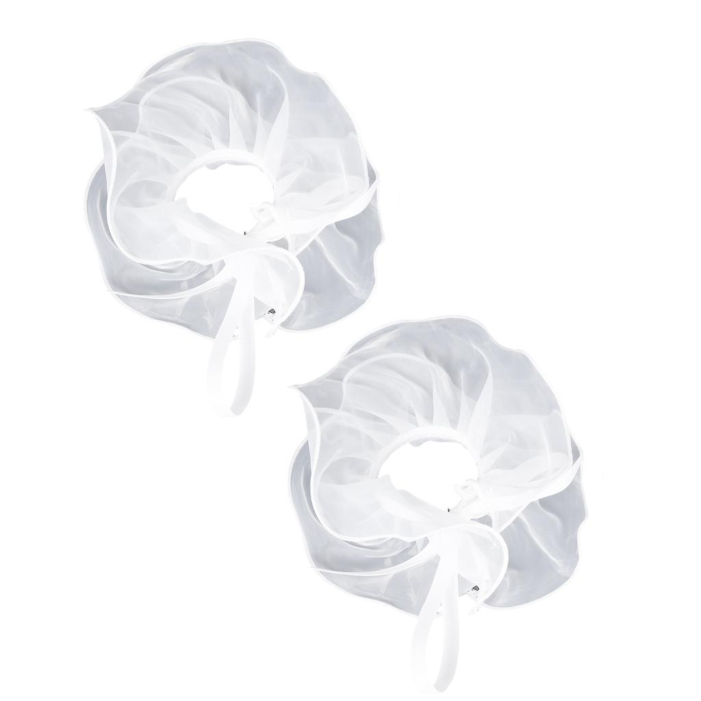 Victorian Ruffled Collar Wrist Cuffs Cosplay Girls Blouse Collar Lapel Shawl Decorative Lapel for Lady Medieval Cosplay