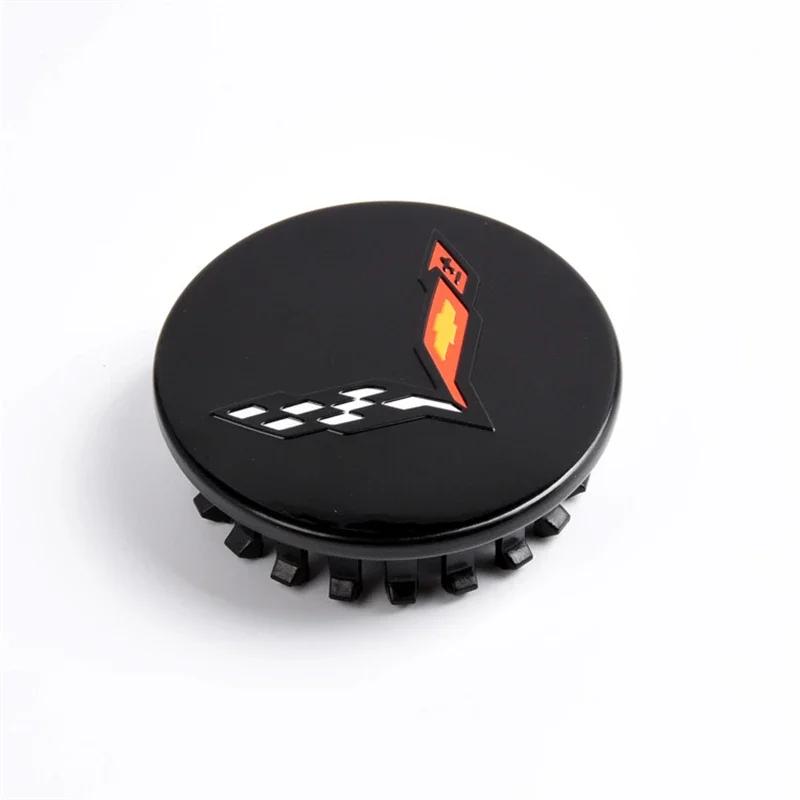 4PCS 68mm Car Wheel Center Covers Emblem for CAMARO SS Logo Corvette ABS Auto Styling Tires Hub Caps Decoration