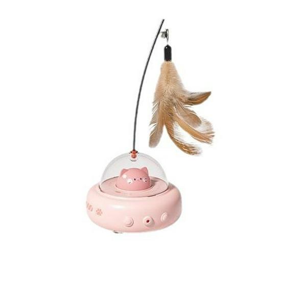 Automatic Feather Teaser: Electric Cat Toy for Self-Play & Boredom Relief