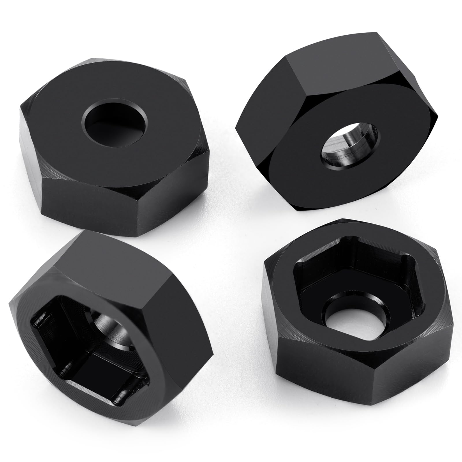 

TRZX Aluminum 12mm Combiner Wheel Hub Hex Adapter Accessories for 1/16 Mini-B Buggy RC Car