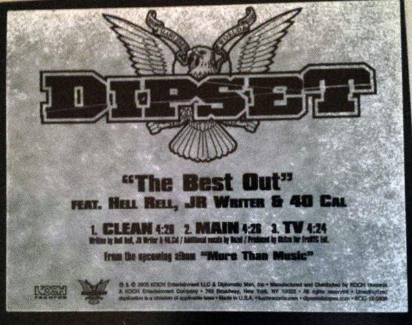 

12inch Record DIPSET The Best Out Get Down With The Di KOC125835 KOCH RECORDS 2005 US Rap HipHopRB Used