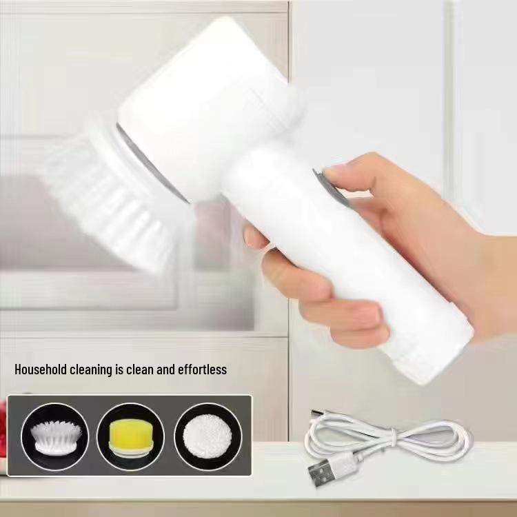 Handheld Multifunctional Electric Cleaning Brush for Floors, Tiles, Bathtubs, Dishes, Pots, & Shoes