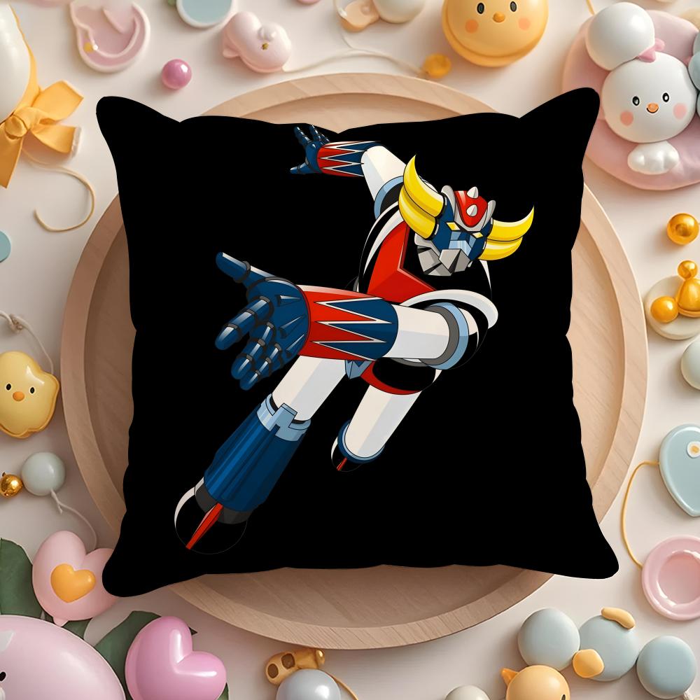 G-Goldorak G-Grendizer Cushion Cover Plush Fabric Soft Double-Sided Printed Sofa Warm Winter Home Gift Pillow Cover