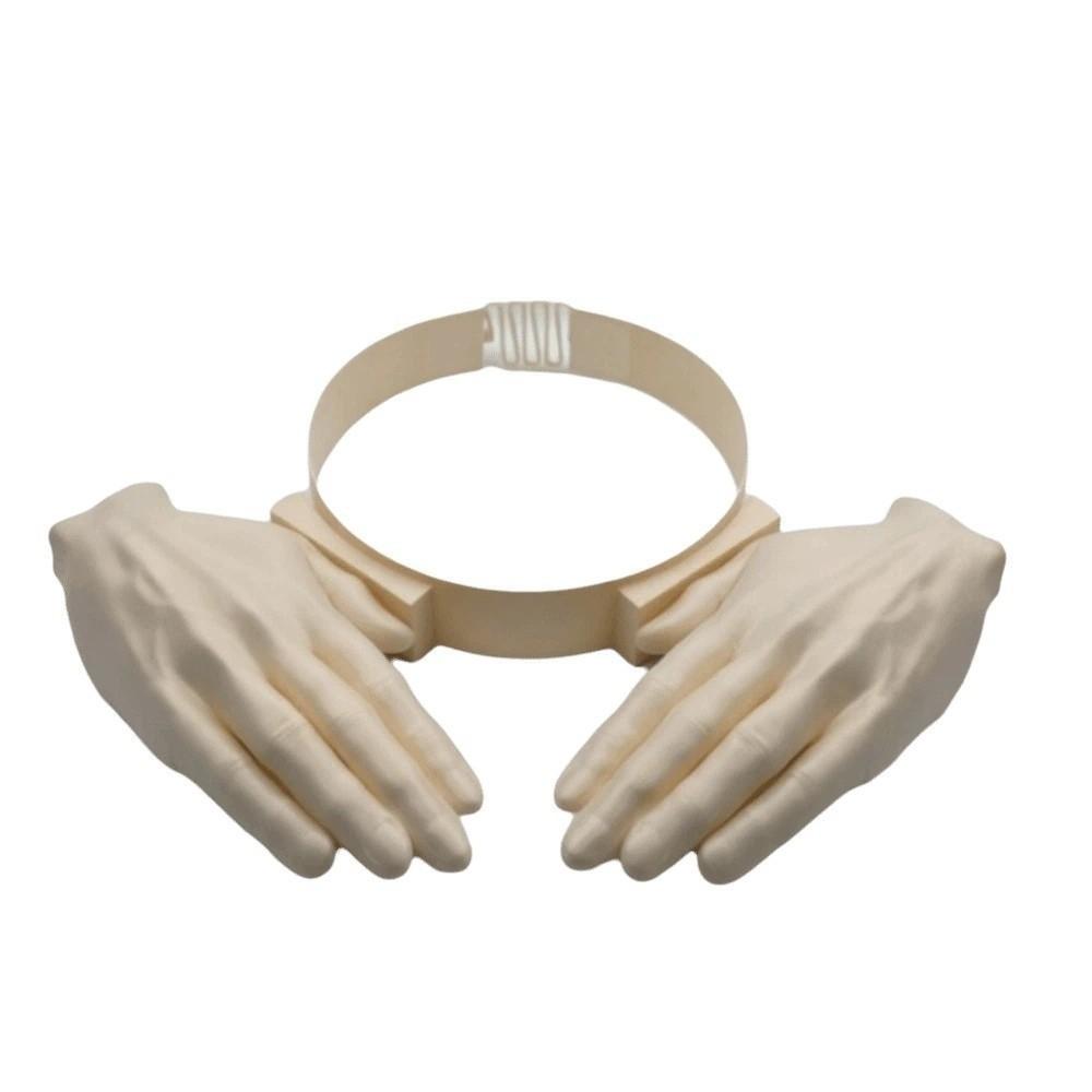 Detachable Palm Sun Visor Headband PLA Sun Protection Quirky Hairband Funny Hand Sun Hat Beach