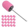 Nail Sanding Band Drill Bit Nail Art Polishing Sanding Cap Set Accessory (10 x 15mm)