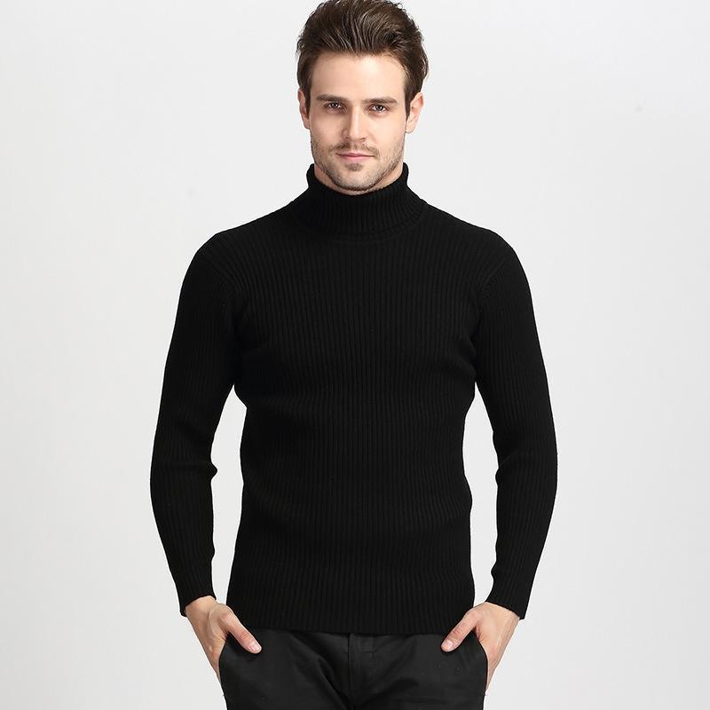 New Autumn And Winter Thick Warm Sweater Slim Fit Men'S Sweater Men'S Multi-Color Pullover Knitted Sweater