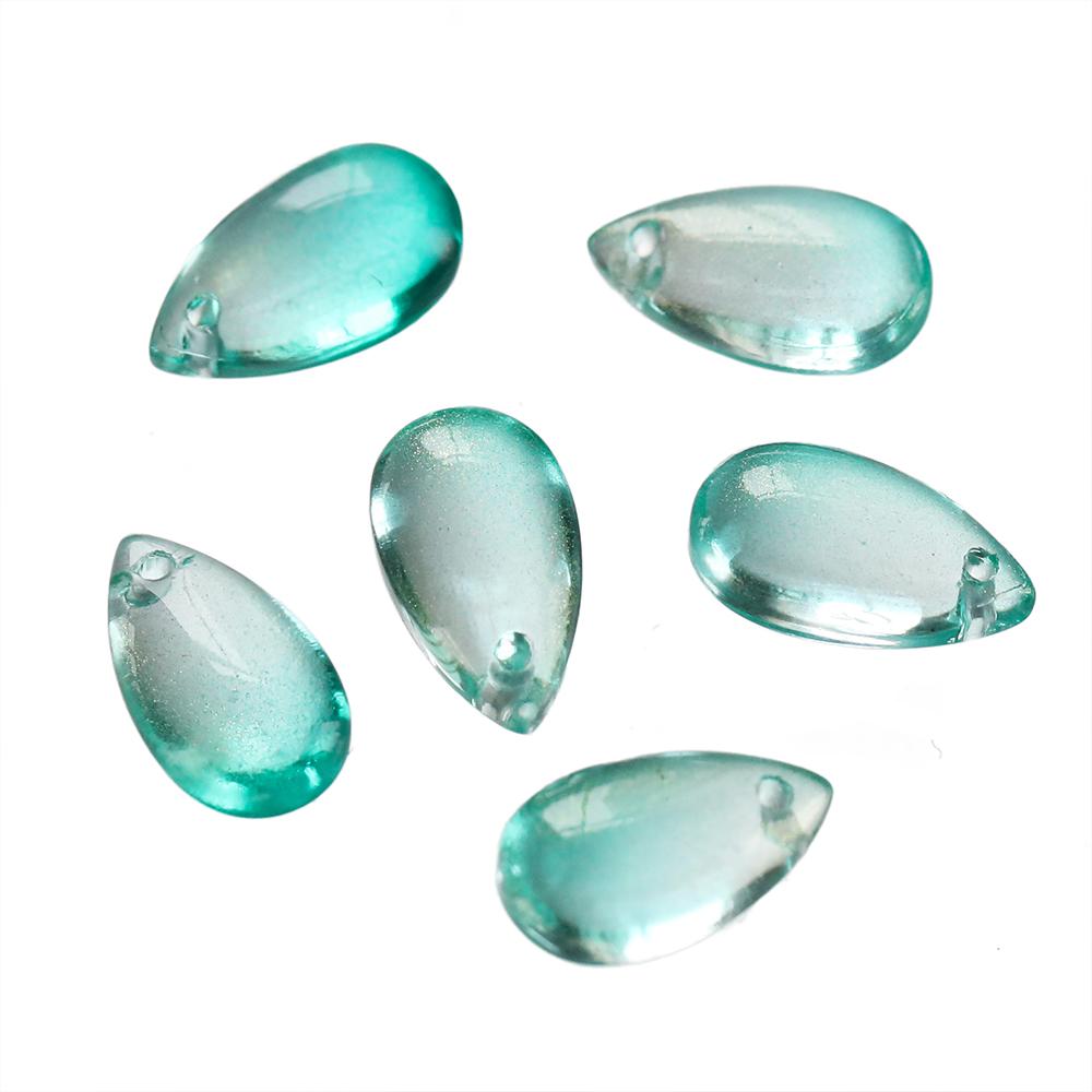 10pcs 8*14mm Water Drop Shaped Glass Pendants Czech Loose Spacer Beads For DIY Crafts Necklace Bracelet Charm Jewelry Making