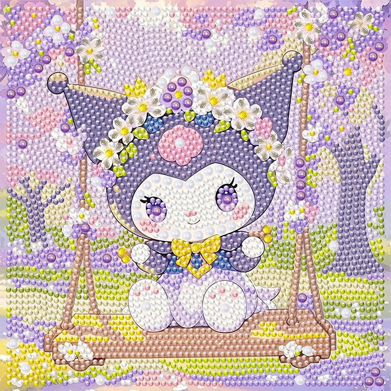 Sanrio Kuromi Hello Kitty Crystal Diamond Decorative Painting 5D DIY Cross Embroidery Kit Couple Birthday Gift