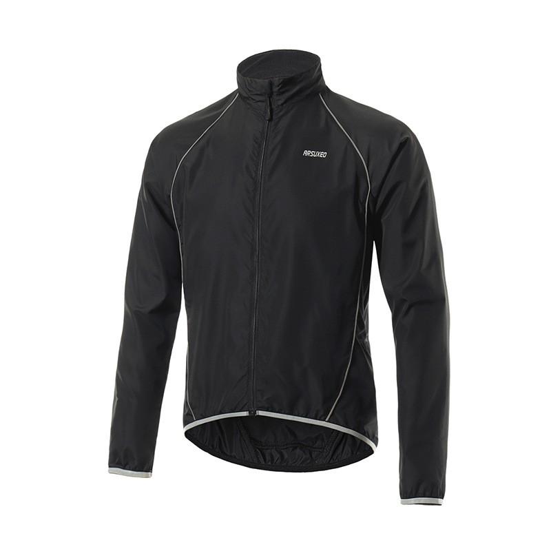 Mens Lightweight Cycling Windbreaker Jacket Running Outdoor Sports Sun Protection Breathable Sportswear