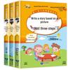 Ensemble d'écriture basé sur des images: 3 Livres avec Illustrations en Couleur & Pinyin pour les Classes 1-2, Guide de Composition Inclus
