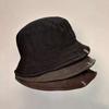 Workwear-style camping hat, washed plain color fisherman's hat, men's hip-hop hat, bucket hat