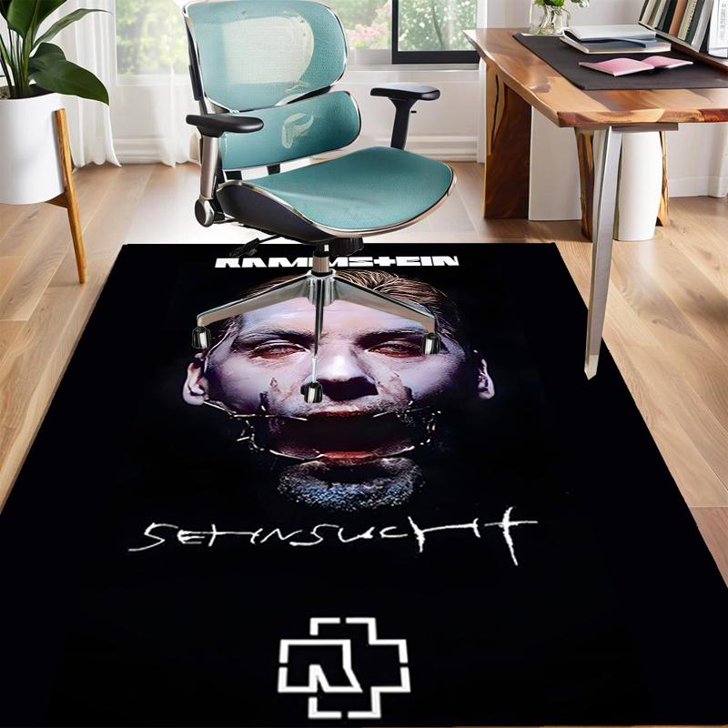 1 Stück Rammstein1 Design Teppich - Rutschfest, Weich & Gemütlich Fußmatte für Wohnzimmer, Schlafzimmer, Büro - Innen-/Außenbereich Dekorteppich