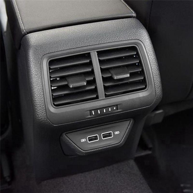 Versatile Plastic Rear Air Vent Outlet With Double Center Armrest USB Charging Adapter Cable For Vw Golf 7 MK7 7.5 5GG86