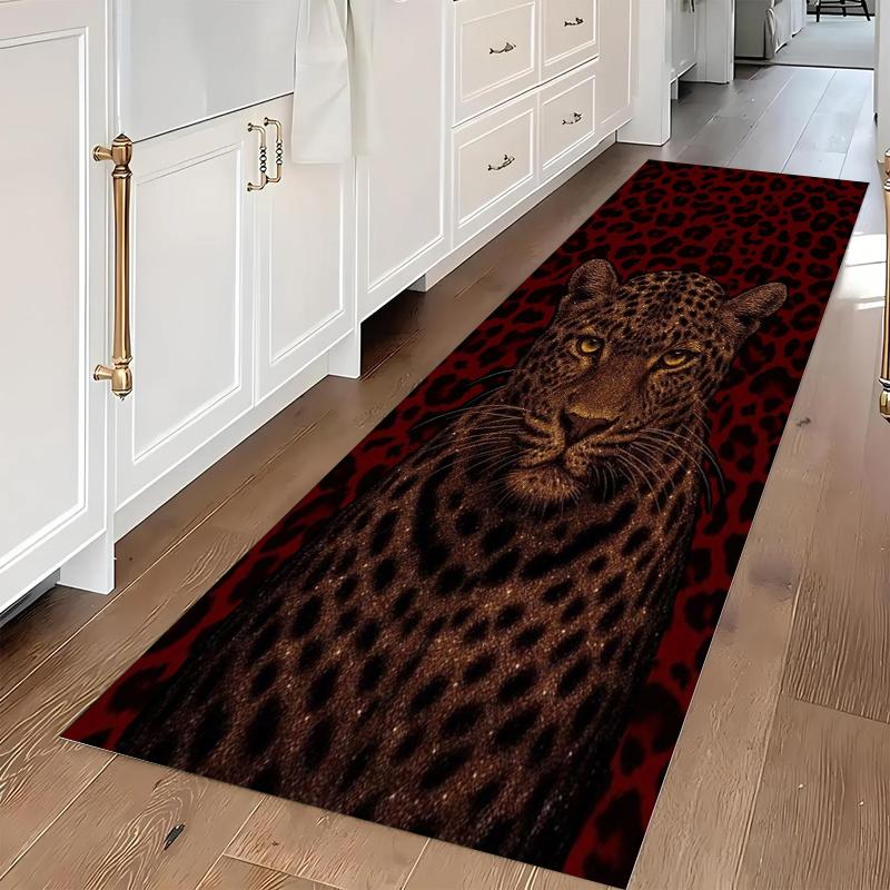 

1 Leopard Patterned Carpet on Persian Flor Mat for Bedrooms Entrance Doormats Dining Rooms Lobbies and Game Rooms Home Rugs 50x150CM