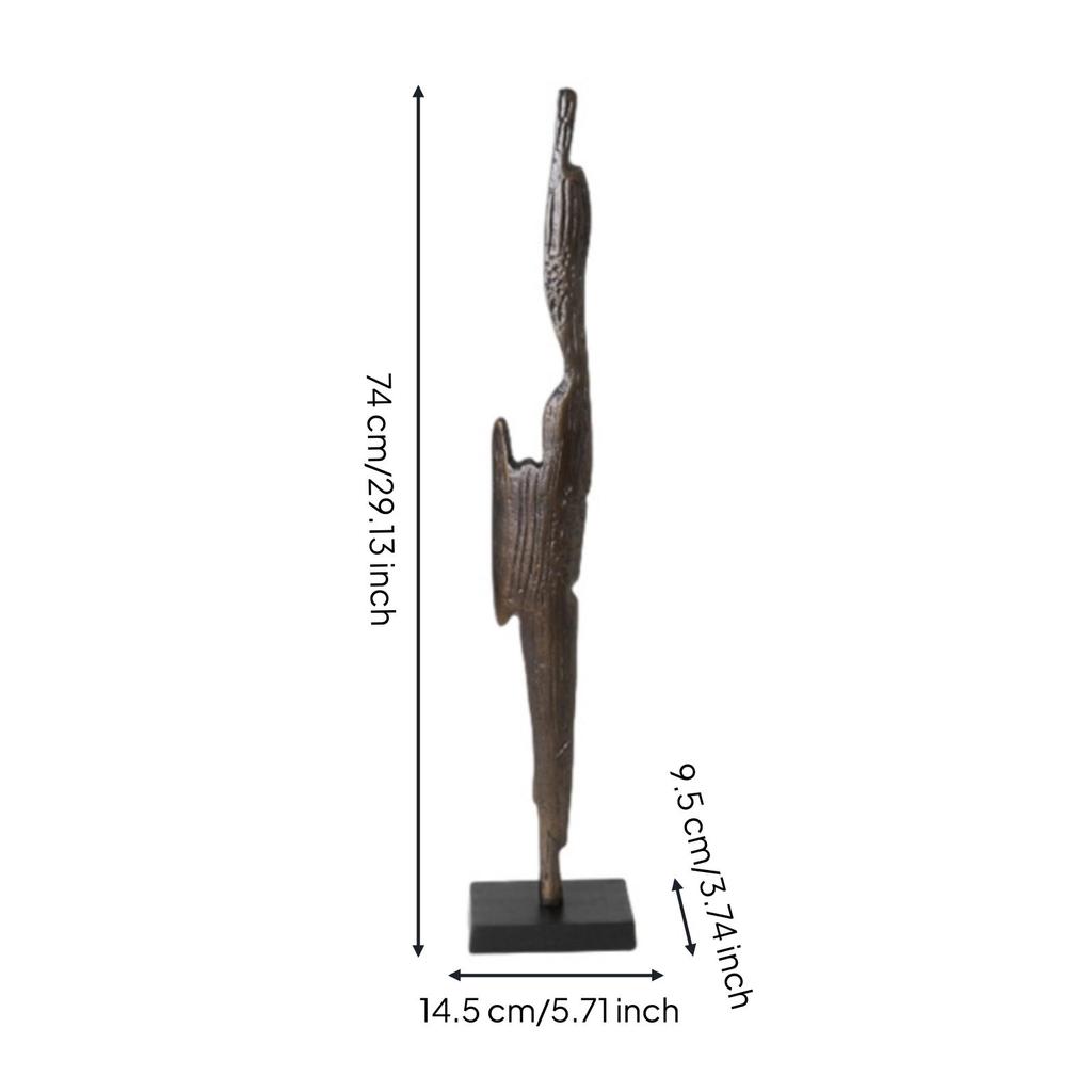 Tabletop Sculpture Modern Abstract Art Sleek for Living Room, Entryway