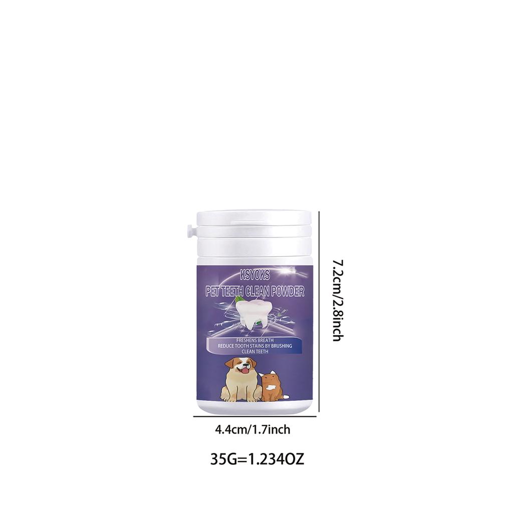 Pet tooth powder efficiently cleans the surface of teeth and helps maintain children's oral hygiene