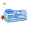 5L PC Reusable Plastic Water Bottle Gallon Replacement Water Bottle Snap On Cap Anti Splash Jug Cont