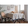 KUIYN Tablecloth, Nordic Table Mat, Dining Table Cover, Made of Natural Cotton and Linen Materials, Easy To Clean, Mildew Resistant, Thick, Durable, P