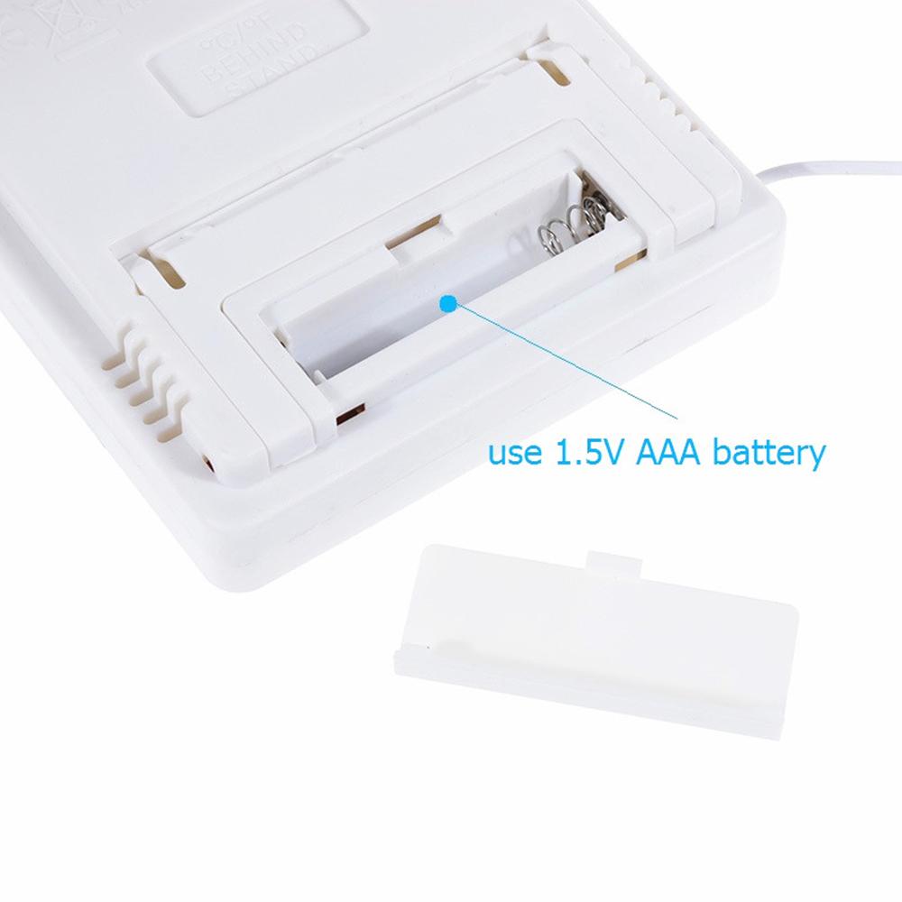 LCD Electronic Digital Temperature Humidity Meter Thermometer Hygrometer Indoor Outdoor Weather Station Clock HTC-1 HTC-2 HTC-1s