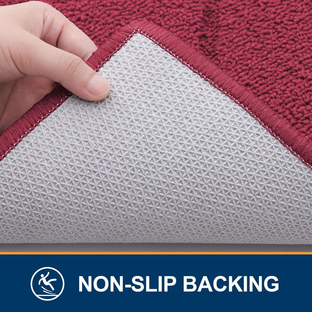 Olanly Washable Front Entry Doormats for Entryway Indoor Door Mat Non-Slip Absorbent Resist Dirt Entrance MatInside Floor Mats