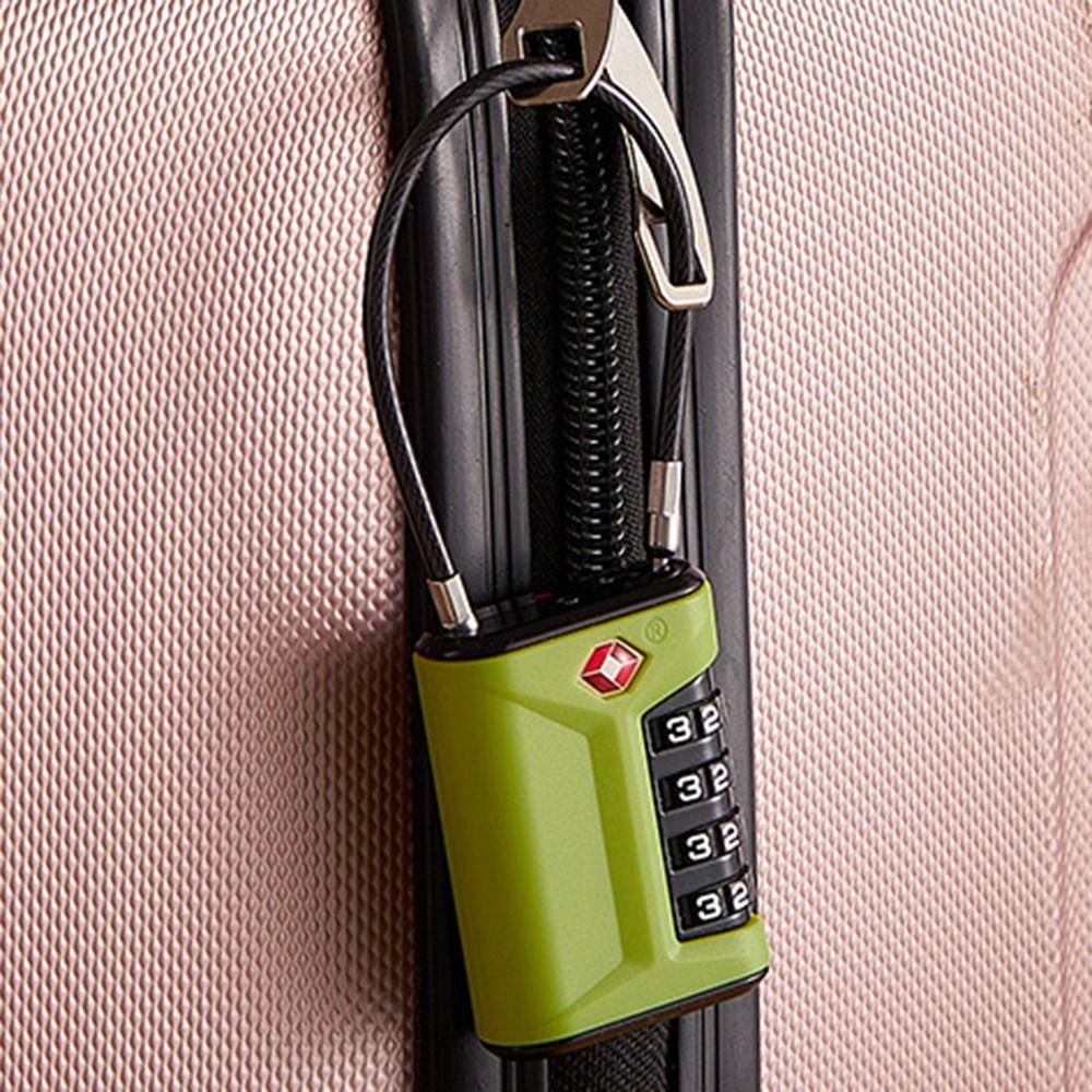 TSA 4 Digit Combination Lock Padlock Cabinet Padlock Portable Luggage Coded Lock for Travel