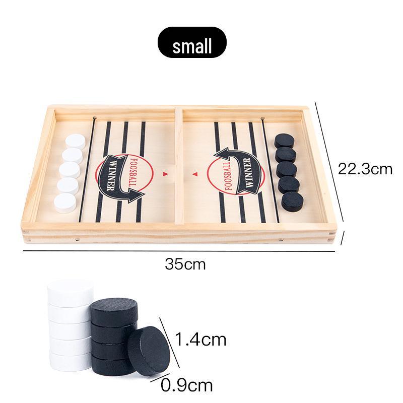 Wooden Bouncing Chess: Parent-Child Interactive Double Catapult Game