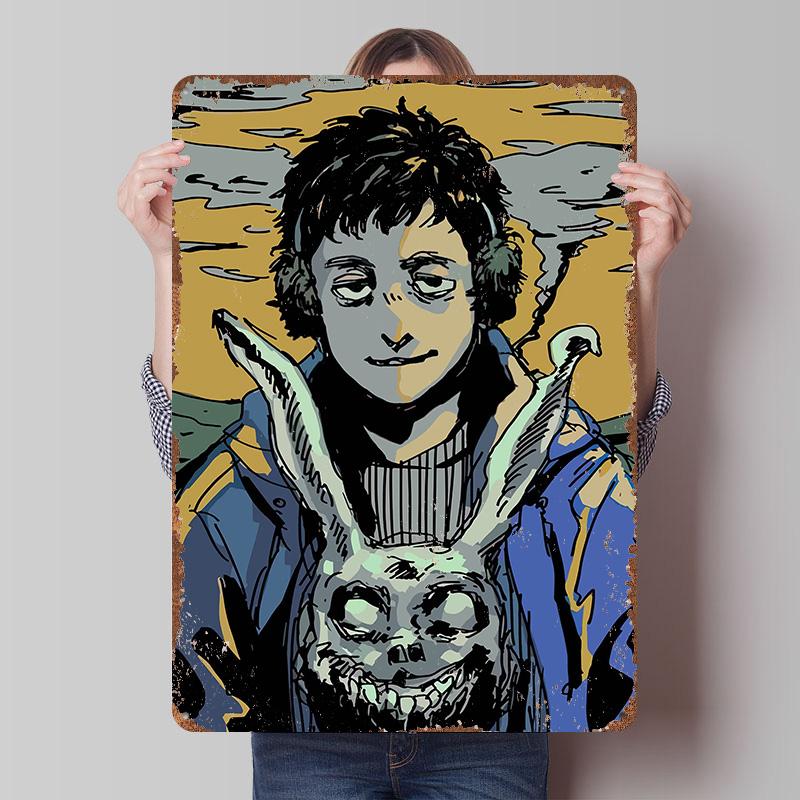 

Donnie Darko Poster Customized Wall Art Vintage Metal Signs Retro Tin Plaque for Man Cave Wand Deko Decoration Garage Coffee Bar 20x30cm（7.8x11.8inch）