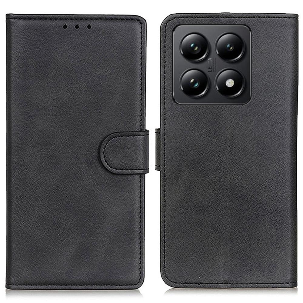 For Xiaomi 14T Stand Wallet Case Cowhide Texture Leather Phone Cover