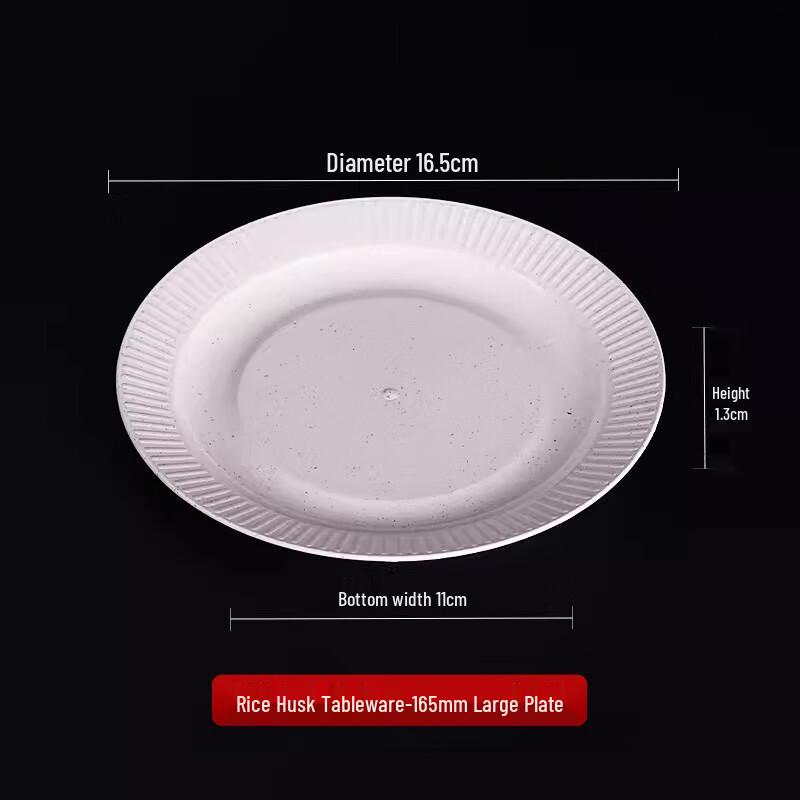 CHULV Eco-Friendly Rice Husk Disposable Tableware
