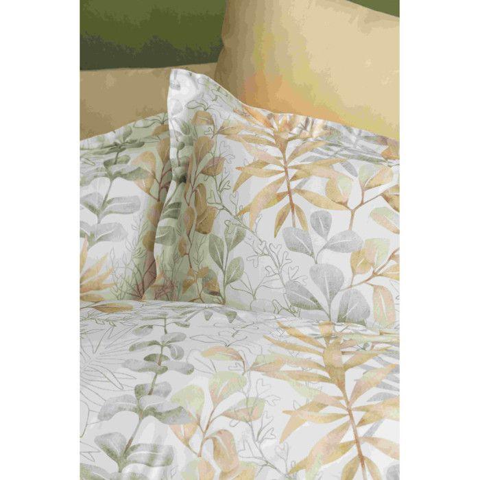 Reversible Duvet Cover Set "100% Combed Cotton Satin" / 82 Threads / Cm² - OccBeige