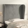 VidaXL Headboard with Ears Light Grey 103x23x118-128 Cm Velvet3117718