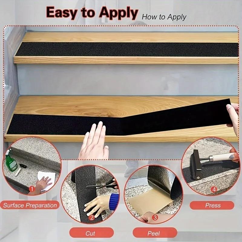 1PC 5m/196.85inch Non-slip Tape Indoor Outdoor Anti-Slip Stickers protect Strong Adhesive Safety Protector for Stairs