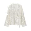 Kaslead New Arrival Women's Clothing Fashion Style Fashion All-Match Beads Decoration Kimono Coat 3736240