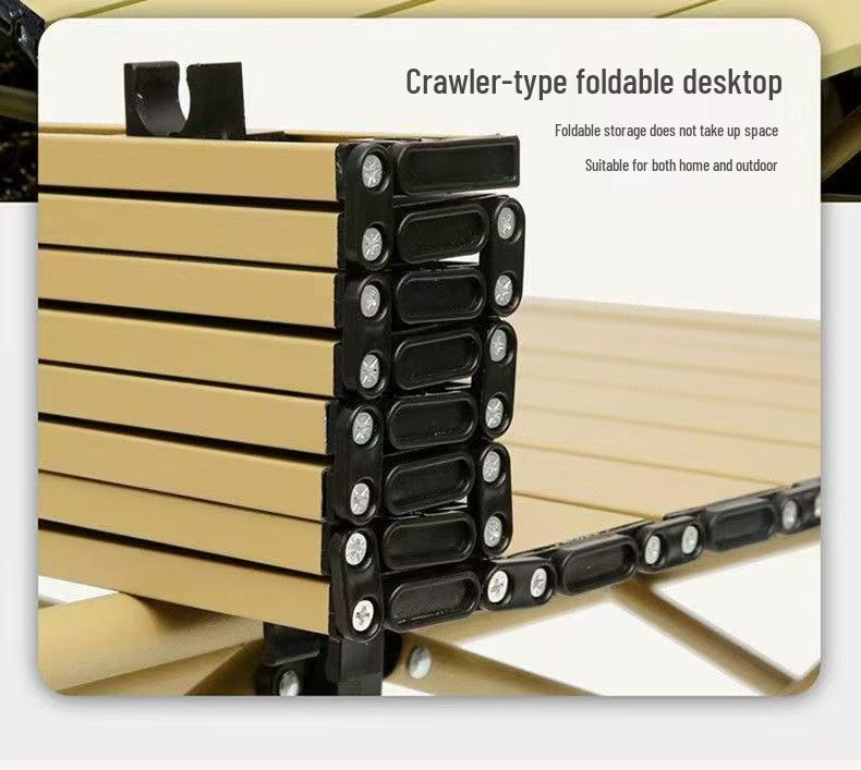 Portable Roll-Up Picnic & Camping Table: Folding Outdoor BBQ & Market Stall Table