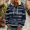 Women's Striped Long Sleeve Hoodie with Pocket and for Casual Wear