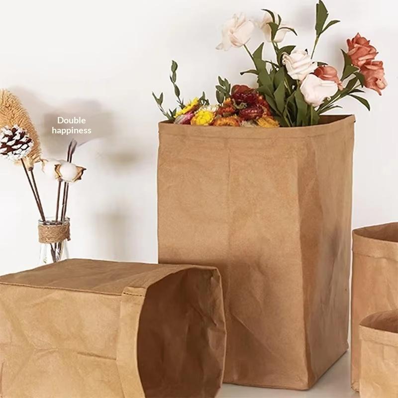 10 Pack Kraft Paper Bags Sturdy Square Bottom Multiple Sizes Reusable Recyclable for Grocery Retail Packaging