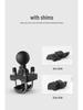 Industrial Forklift Tablet Mount with 1.5" VESA Ball Head and Double U-Bolt for Round Tubes