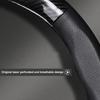 For VOLKSWAGEN VW GTI B6 VW For Volkswagen Leather Fiber Car Steering Wheel Cover Emblem Carbon Protector Non-slip Wear-resistan