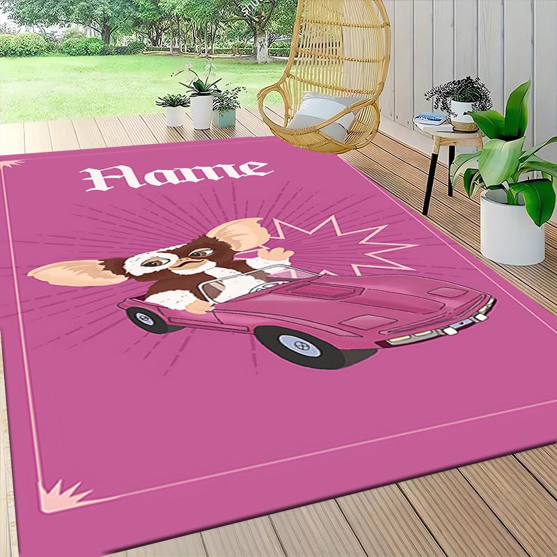 Custom Name Gizmo Gremlins Carpet Rug Customizable Soft Washable Anti-Slip Home Living Room Sofa Mats Personalized Rug. 0909112