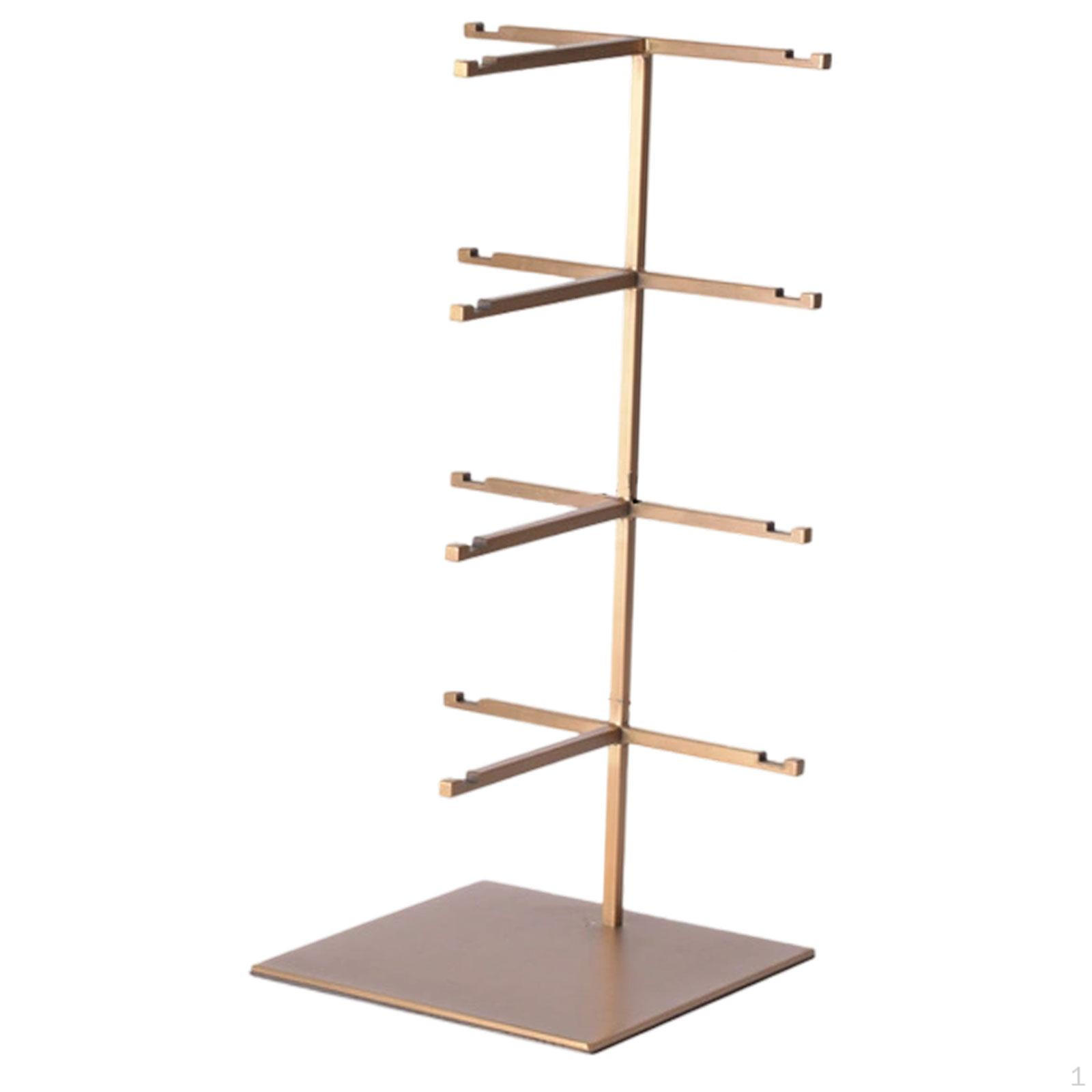 

Подставка для солнцезащитных очков Подставка для очков Домашний декор Держатель для очков Несколько очков Four Layer Gold